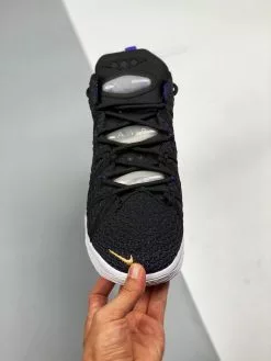 Nike LeBron 18 “Lakers” Black/Metallic Gold-Court Purple-White For Sale -Cheap Jordan Shop Nike LeBron 18 Lakers Black Metallic Gold Court Purple White For Sale 5