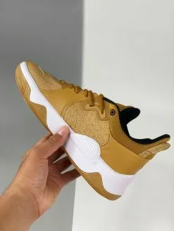 Nike PG 5 Beige/Gold For Sale -Cheap Jordan Shop Nike PG 5 Beige Gold For Sale 2