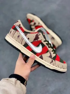 Nike SB Dunk Low “Freddy Krueger” Taupe/Chrome For Sale