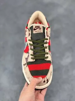 Nike SB Dunk Low “Freddy Krueger” Taupe/Chrome For Sale -Cheap Jordan Shop Nike SB Dunk Low Freddy Krueger Taupe Chrome For Sale 4