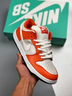 Nike SB Dunk Low “Orange Box” Safety Orange/White-Cream For Sale