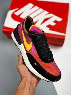 Nike React Element 55 Nike Waffle One Active Fuchsia/University Gold-Black For Sale