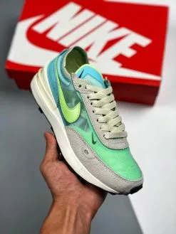 Nike React Element 55 Nike Waffle One “Scream Green” DC2533-401 For Sale