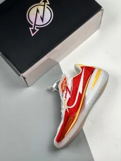 Nike React Element 55 Nike Zoom GT Cut White Red Gold For Sale -Cheap Jordan Shop Nike Zoom GT Cut White Red Gold For Sale 3
