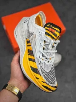 Nike React Element 55 Nike ZoomX VaporFly NEXT% 2 “BRS” White/Black-University Gold-Orange For Sale