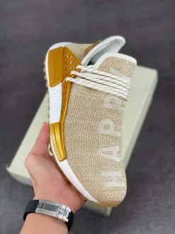 Pharrell X Adidas NMD Hu Happy Gold F99762 For Sale
