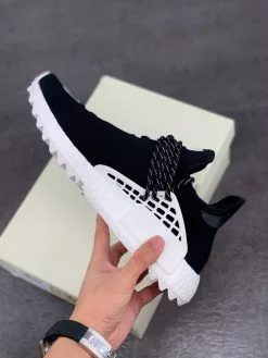 Pharrell X Adidas NMD Human Race Trail Black White For Sale -Cheap Jordan Shop Pharrell x adidas NMD Human Race Trail Black White For Sale 4