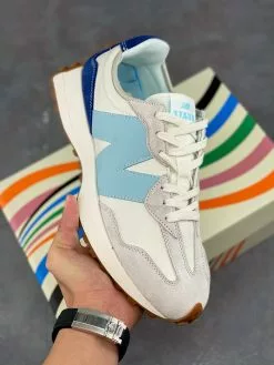STAUD X New Balance 327 White Grey For Sale