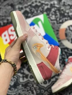 Nike SB Dunk Social Status X Nike Dunk Mid “Strawberry Milk” For Sale -Cheap Jordan Shop Social Status x Nike Dunk Mid Strawberry Milk For Sale 3