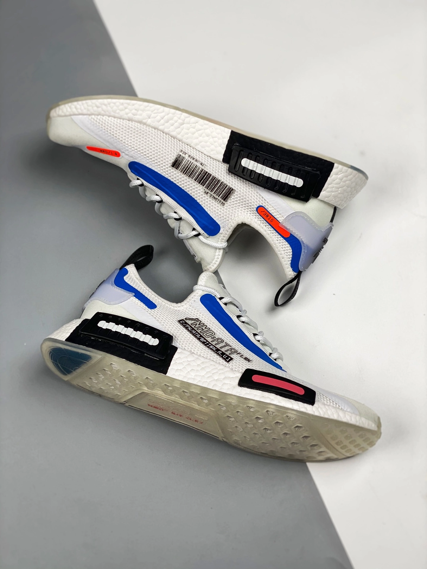 Adidas NMD R1 Spectoo White Black FZ3209 For Sale 6 Adidas NMD R1 Spectoo White Black FZ3209 For Sale - Image 4