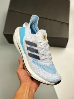 Adidas NMD Adidas Ultra Boost 2021 White/Night Indigo/Clear Blue For Sale